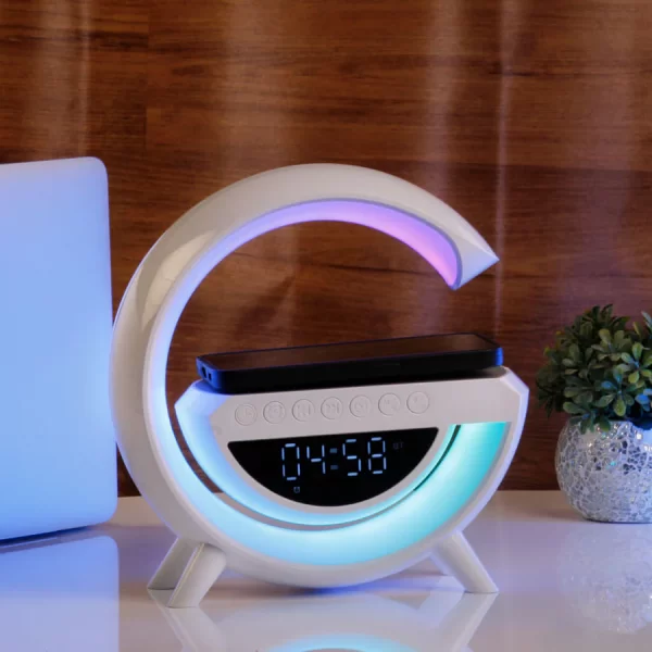 G Lamp with Speaker, Clock and Wireless Charger - Image 3