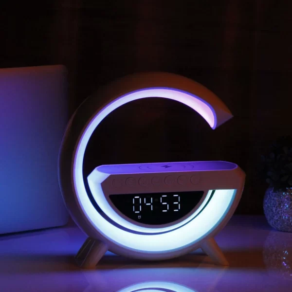 G Lamp with Speaker, Clock and Wireless Charger - Image 4